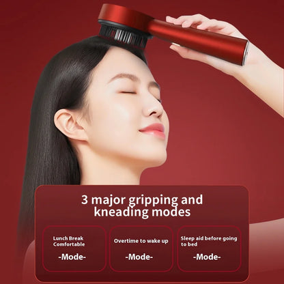 Laser Scalp Massager Comb with Red Light Therapy and Cordless Design, Silicone Hair Oil Applicator for Women